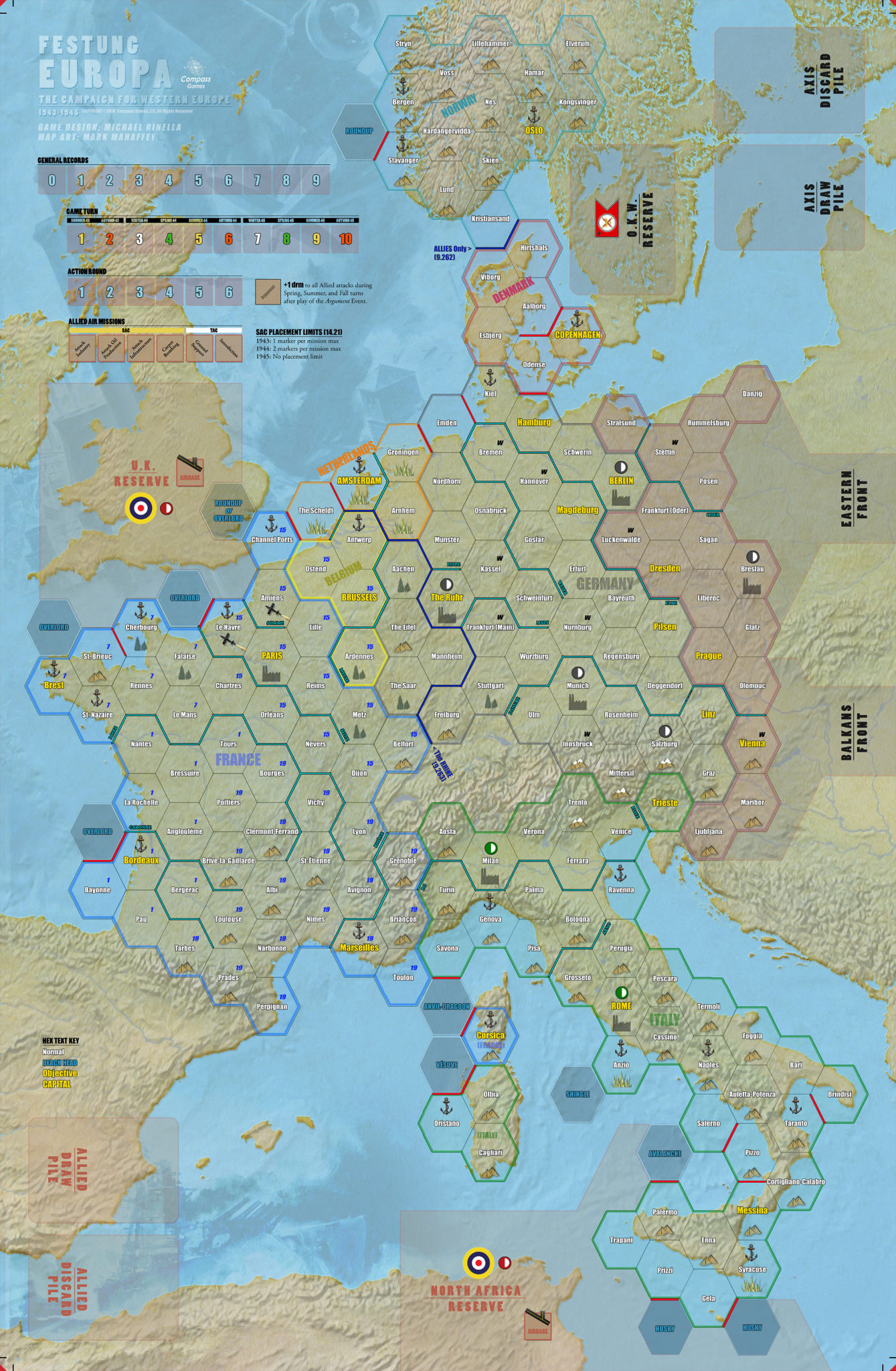 Festung Europa: The Campaign for Western Europe, 1943–1945 – Compass Games