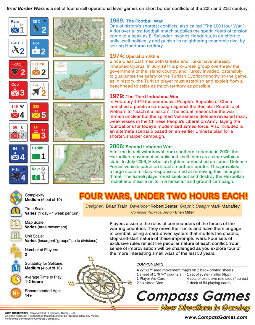 Brief Border Wars – Compass Games