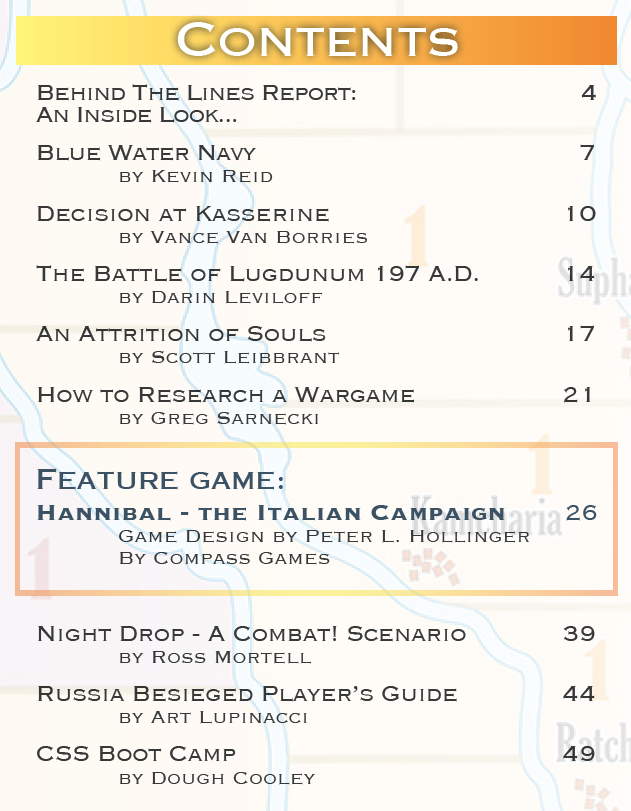 Issue 95: Magazine & Game (Hannibal) – Compass Games
