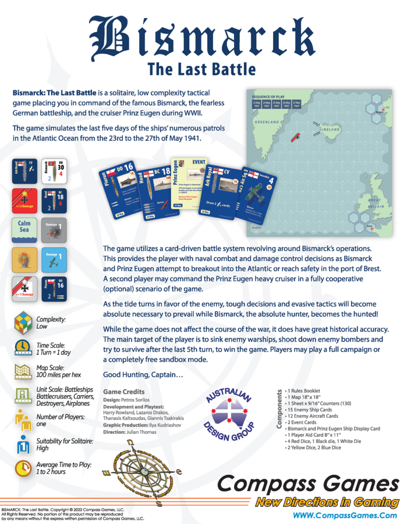 Bismarck The Last Battle Compass Games