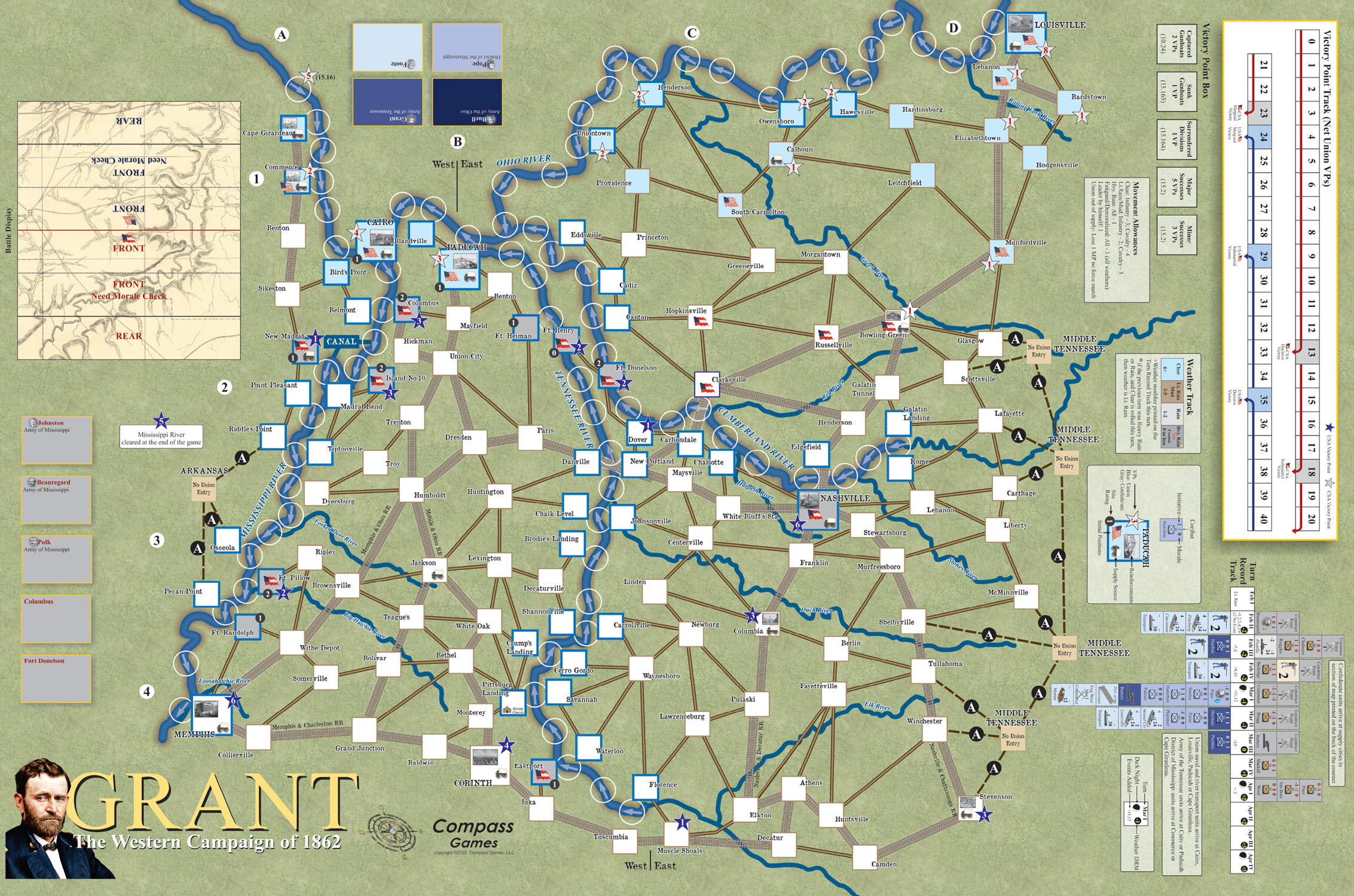Grant mounted mapboard