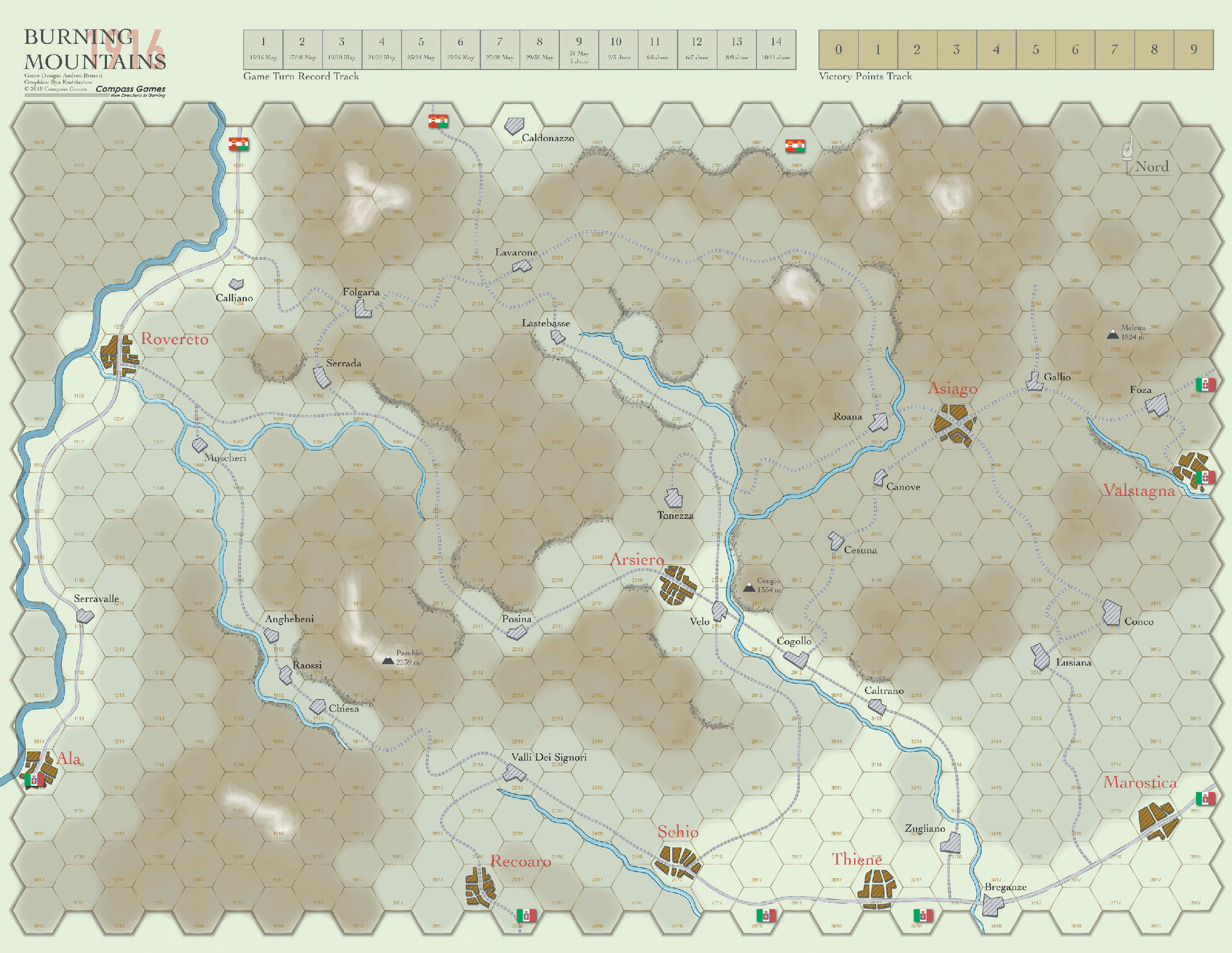 Issue 89: Magazine & Game (Burning Mountains) – Compass Games