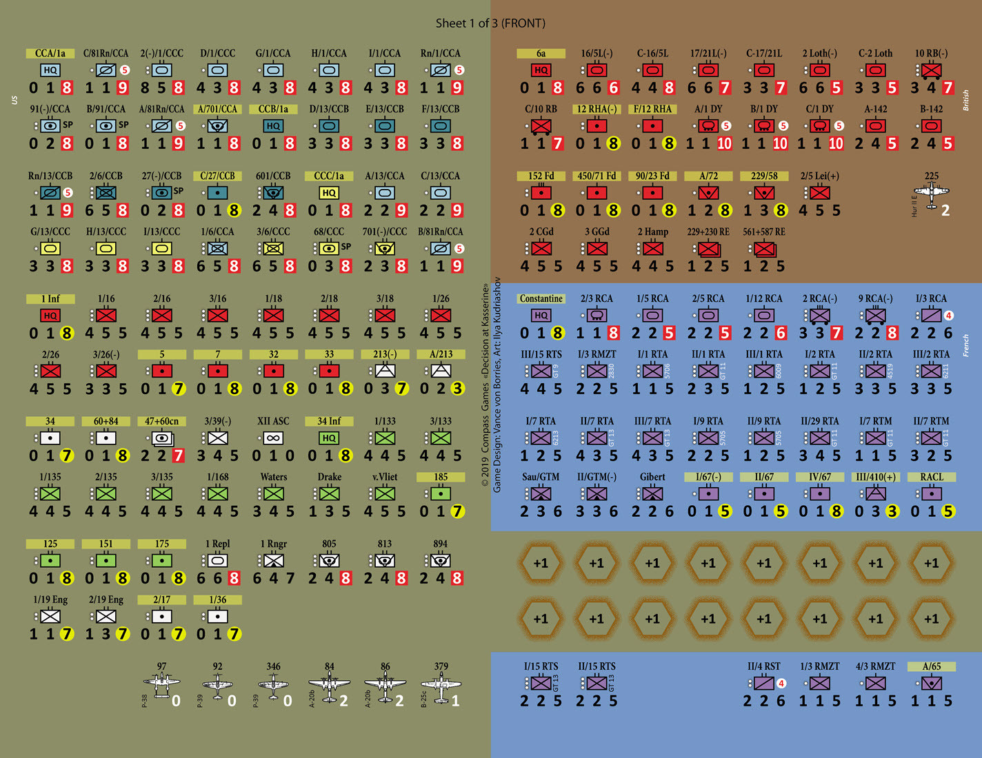 Jeu De Stratégie Rommel Gloire à Kasserine – International Team – 3D Et Cartes