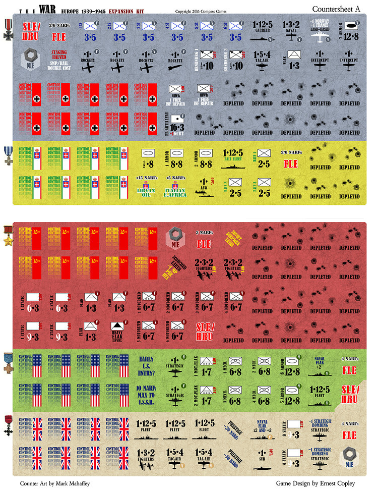 CPS: Absolute Victory%ｶﾝﾏ% World Conflict 1939-1945%ｶﾝﾏ% Boardgame