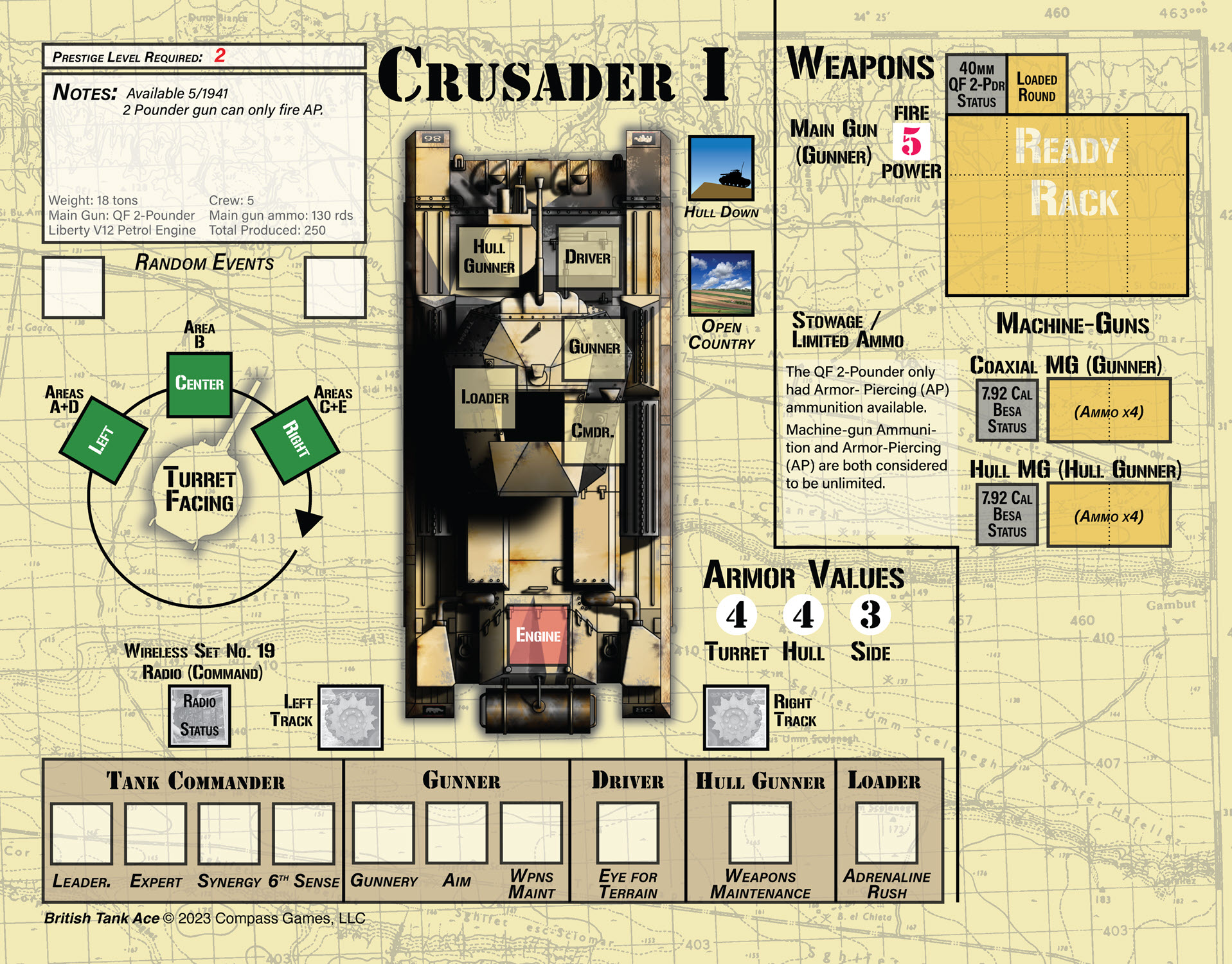 British Tank Ace (Pay Later) – Compass Games