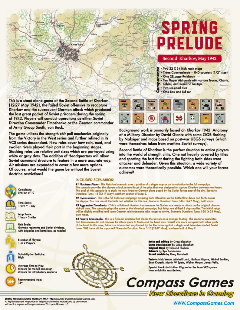 Spring Prelude (Pay Later) Compass Games