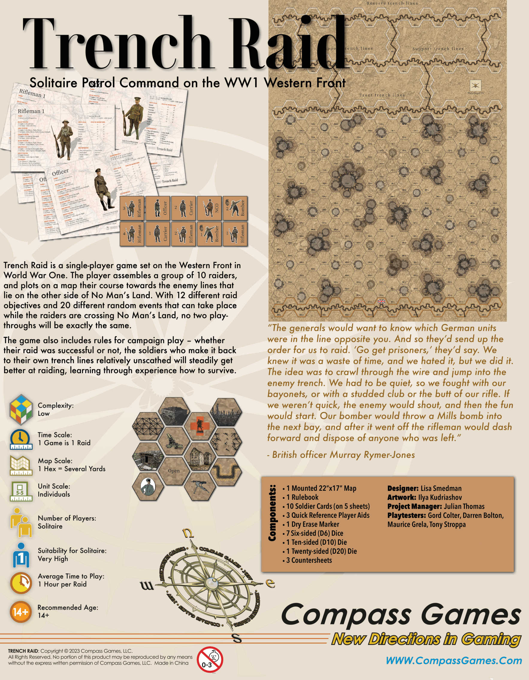 Trench Raid: Solitaire Patrol Command on the WW1 Western Front (Pay ...