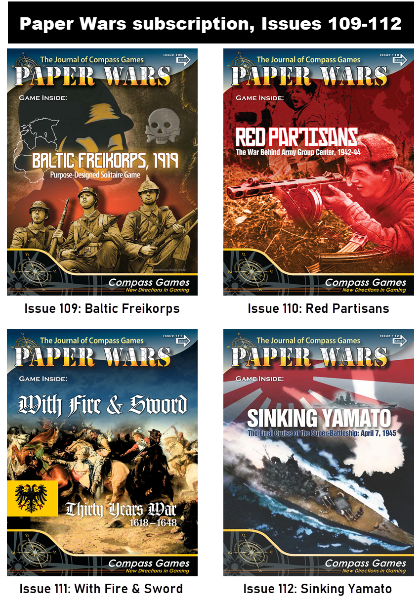 Paper Wars Subscription: Issues 109 to 112 – With Game – International ...