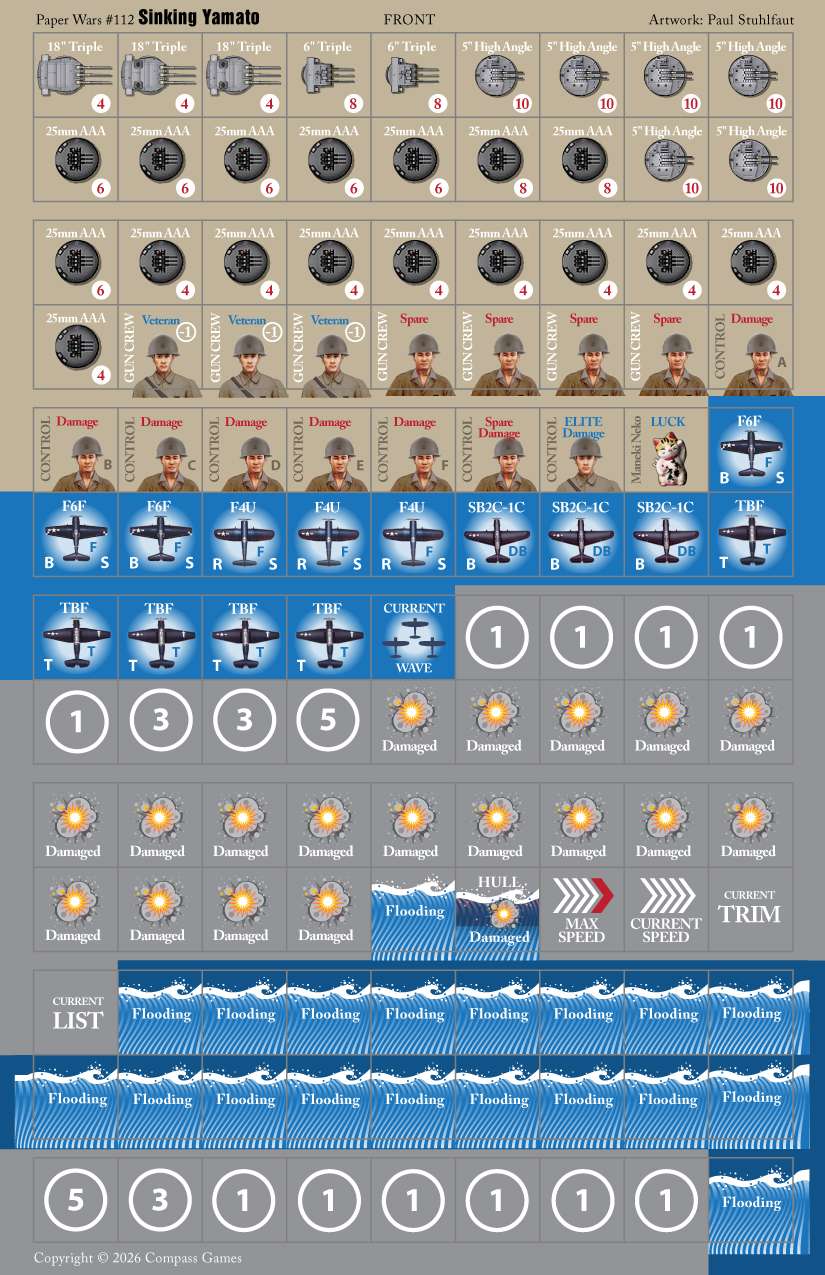 Issue 112: Magazine & Game (Sinking Yamato) – Compass Games