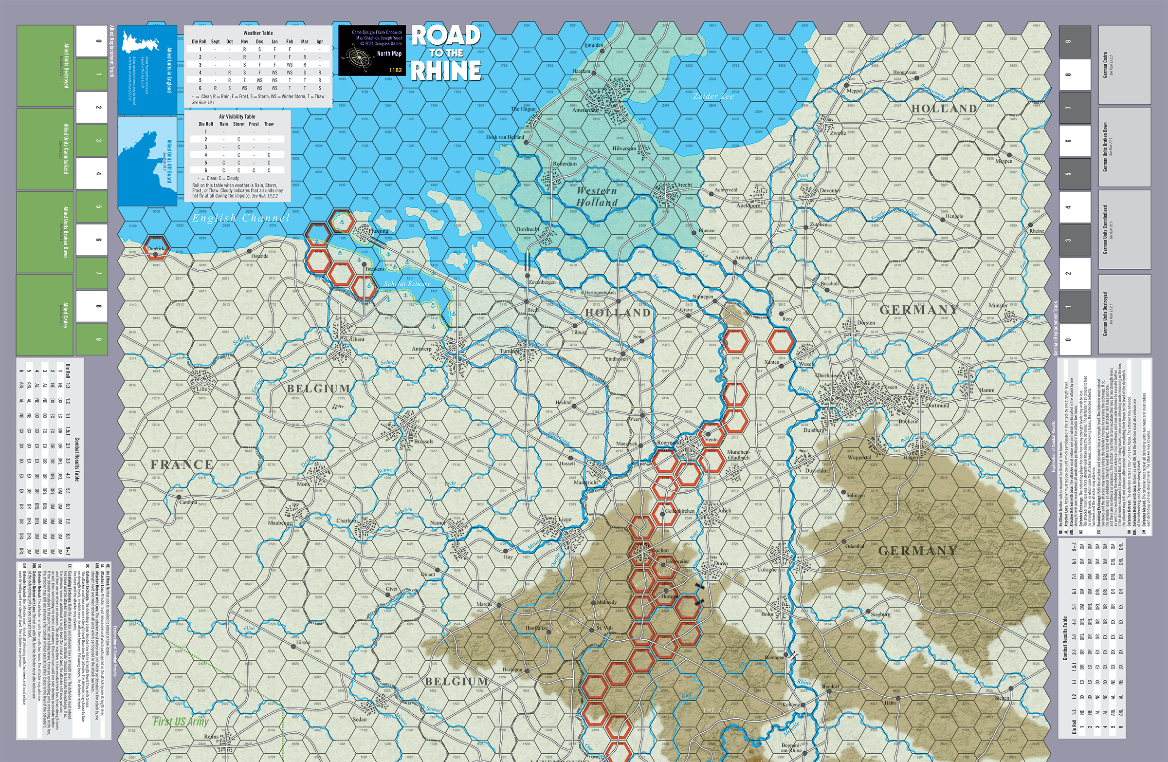 Road to the Rhine (Pay Later) – Compass Games, image size:2400x1565