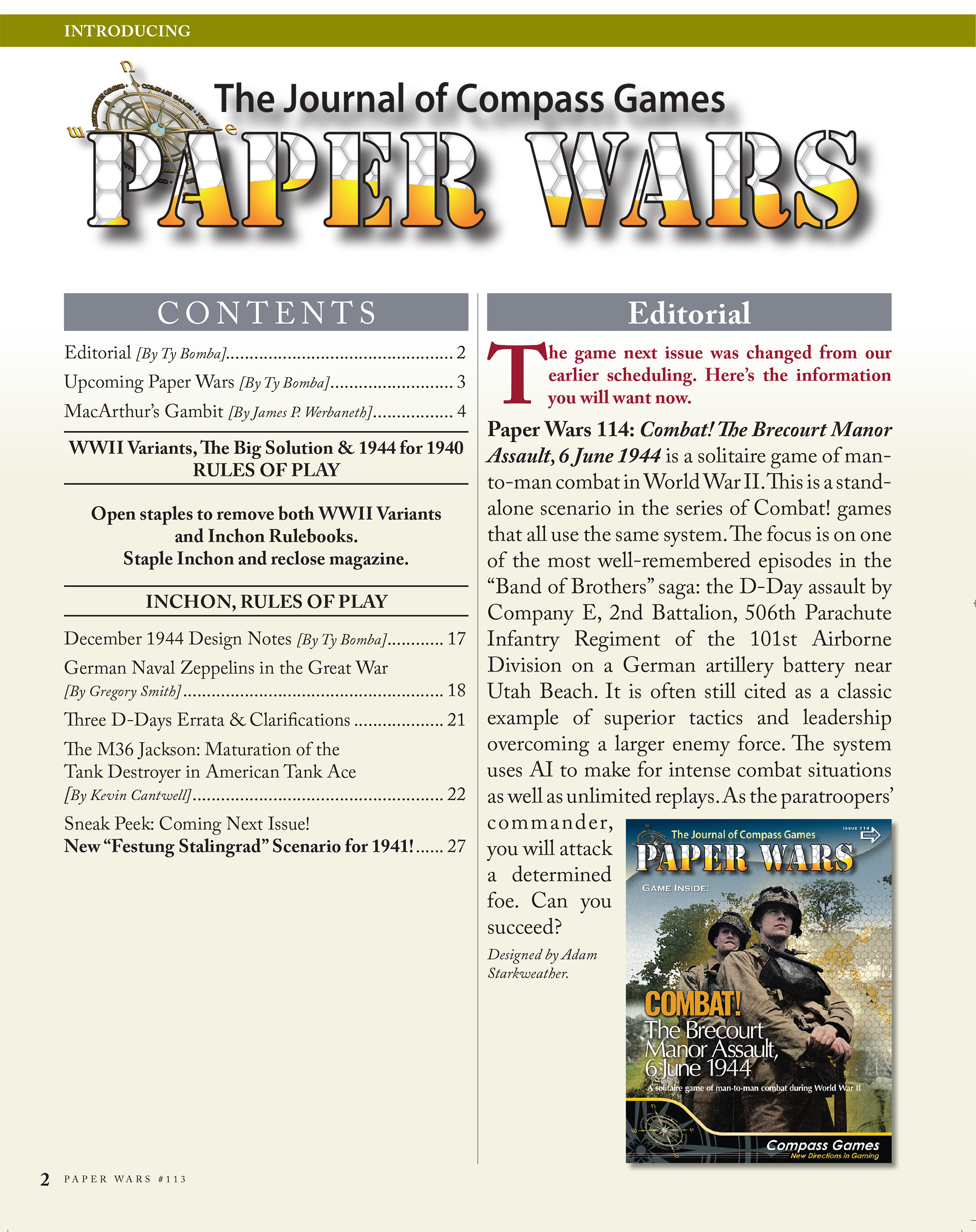 (Compass)Paper WARS#90 MACARTHUR マッカーサー、日本語訳付、新品 Compass Games Paper Wars #90 Includes MacArthur: The Road to