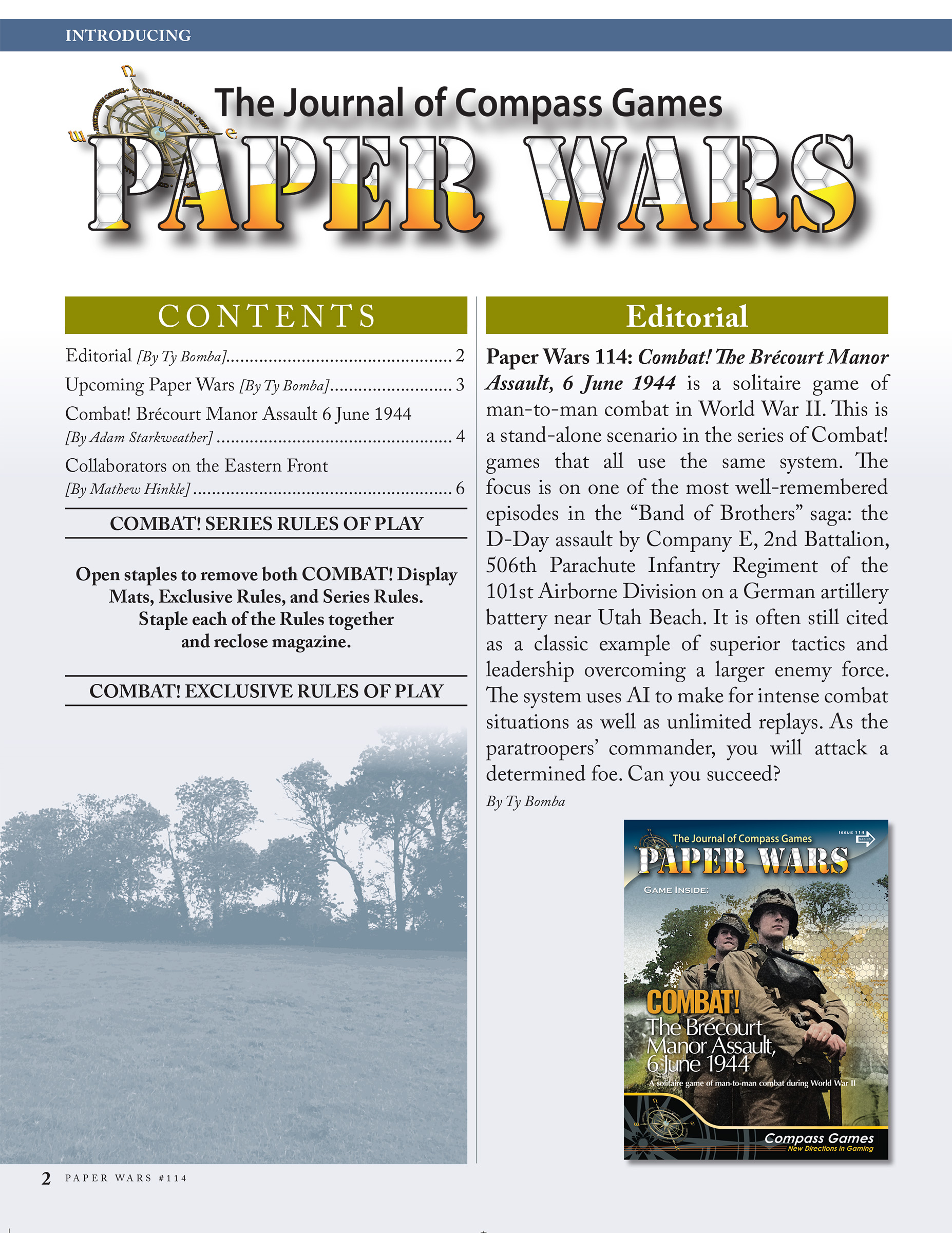 Issue 114: Magazine & Game (Combat! The Brecourt Manor Assault, 6 June 1944) - Image 2