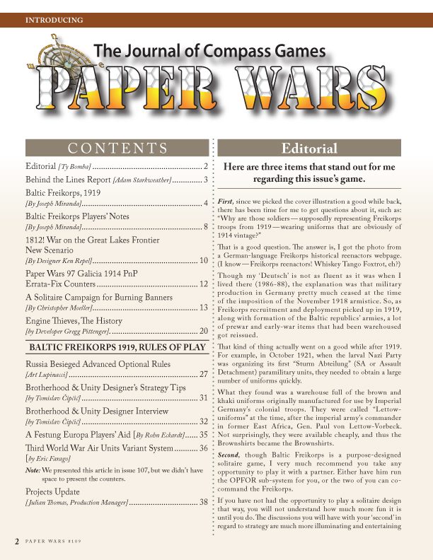 Issue 109: Magazine & Game (Baltic Freikorps, 1919) - Image 2