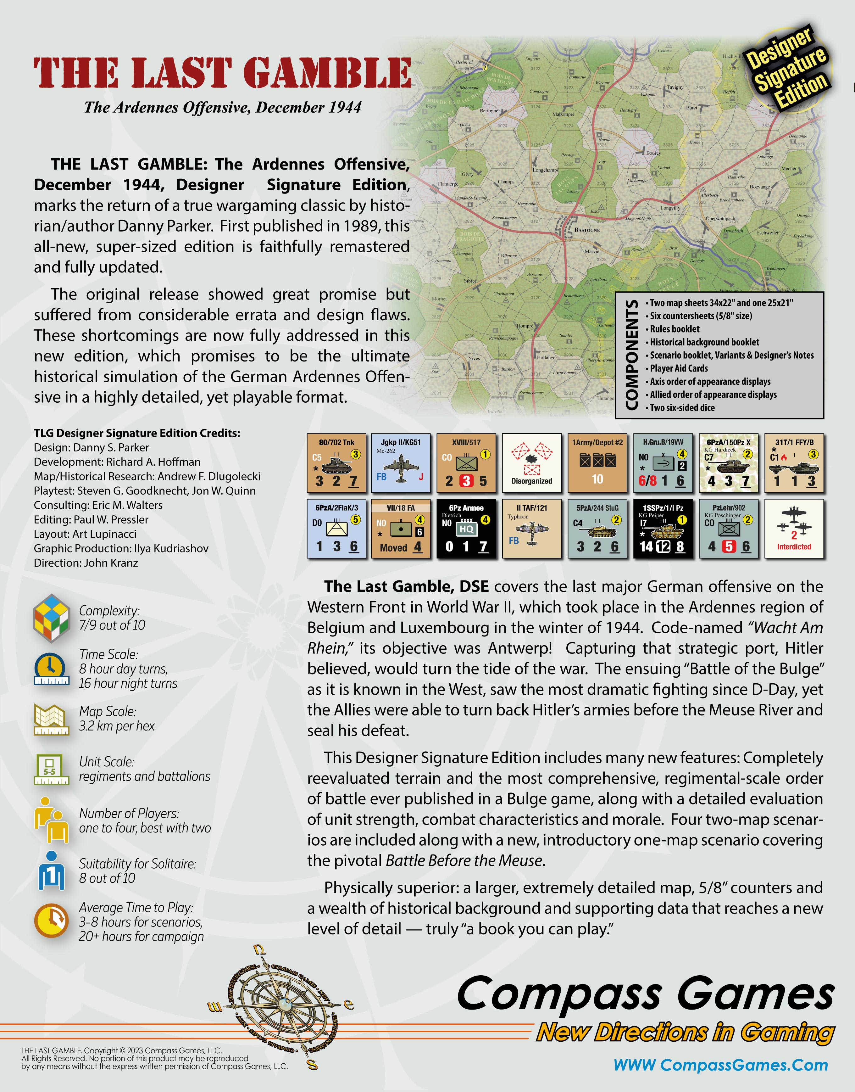The Last Gamble: The Ardennes Offensive, December 1944 - Designer Signature Edition - Image 2