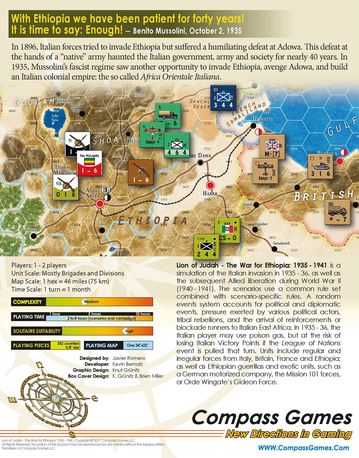Lion of Judah: The War for Ethiopia, 1935-1941 Deluxe Edition (Pay Later) - Image 3